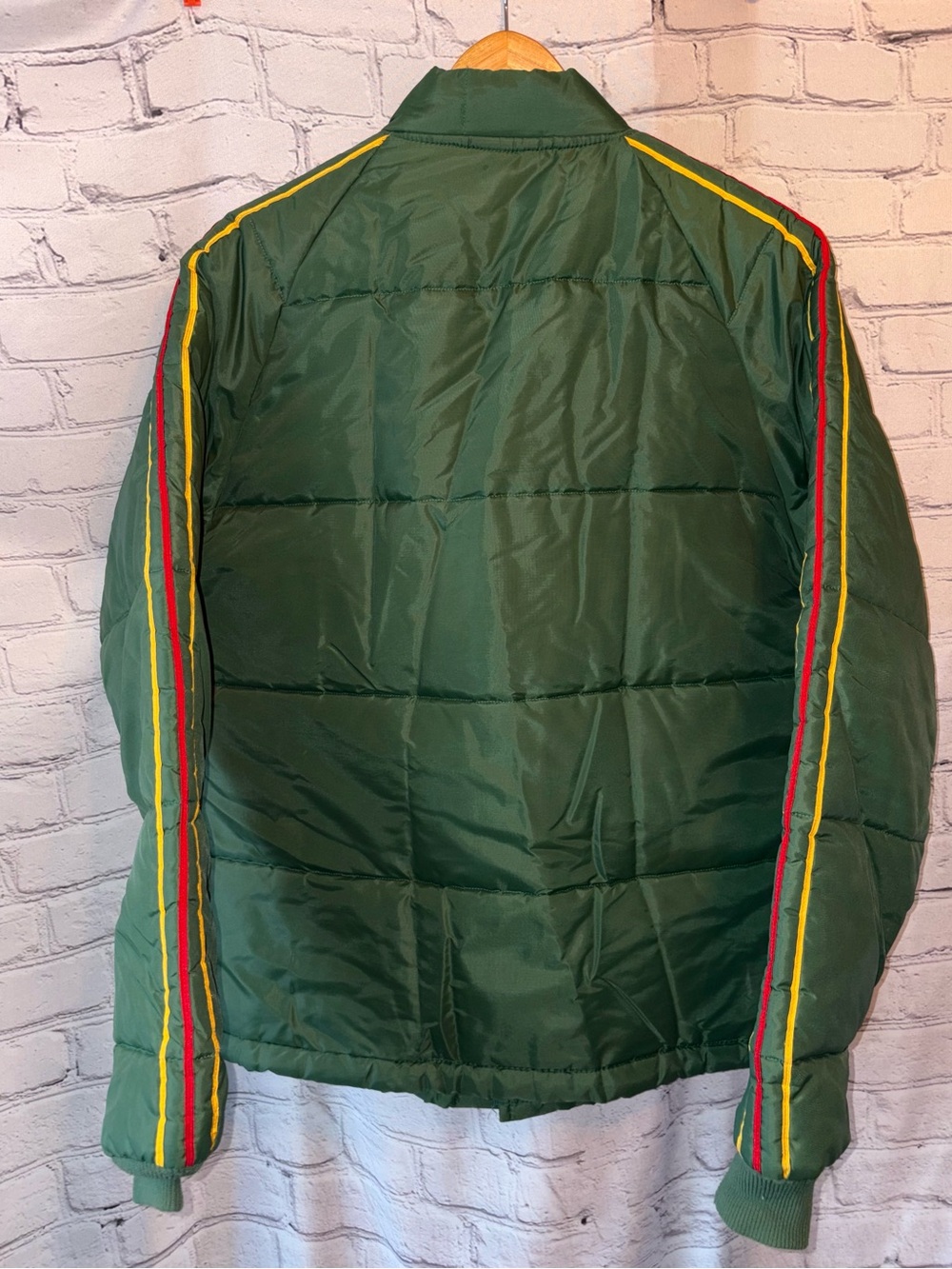 Dekalb Agricultural Swingster Satin Puffer Jacket Puffy Coat Vintage Retro Farm - Picture 8 of 16
